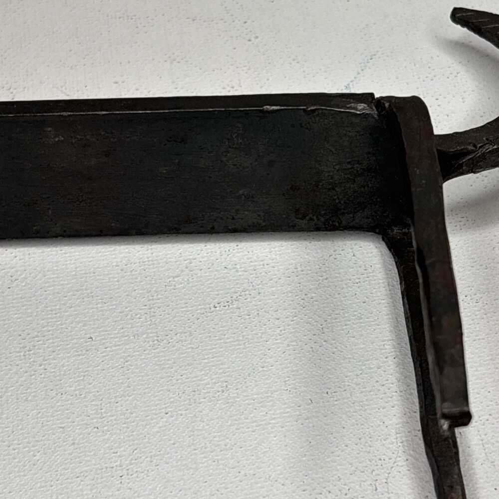 Vintage Mid-Century Modern Brutalist Forged Iron Gazelle Antelope Sculpture - Picture 13 of 16